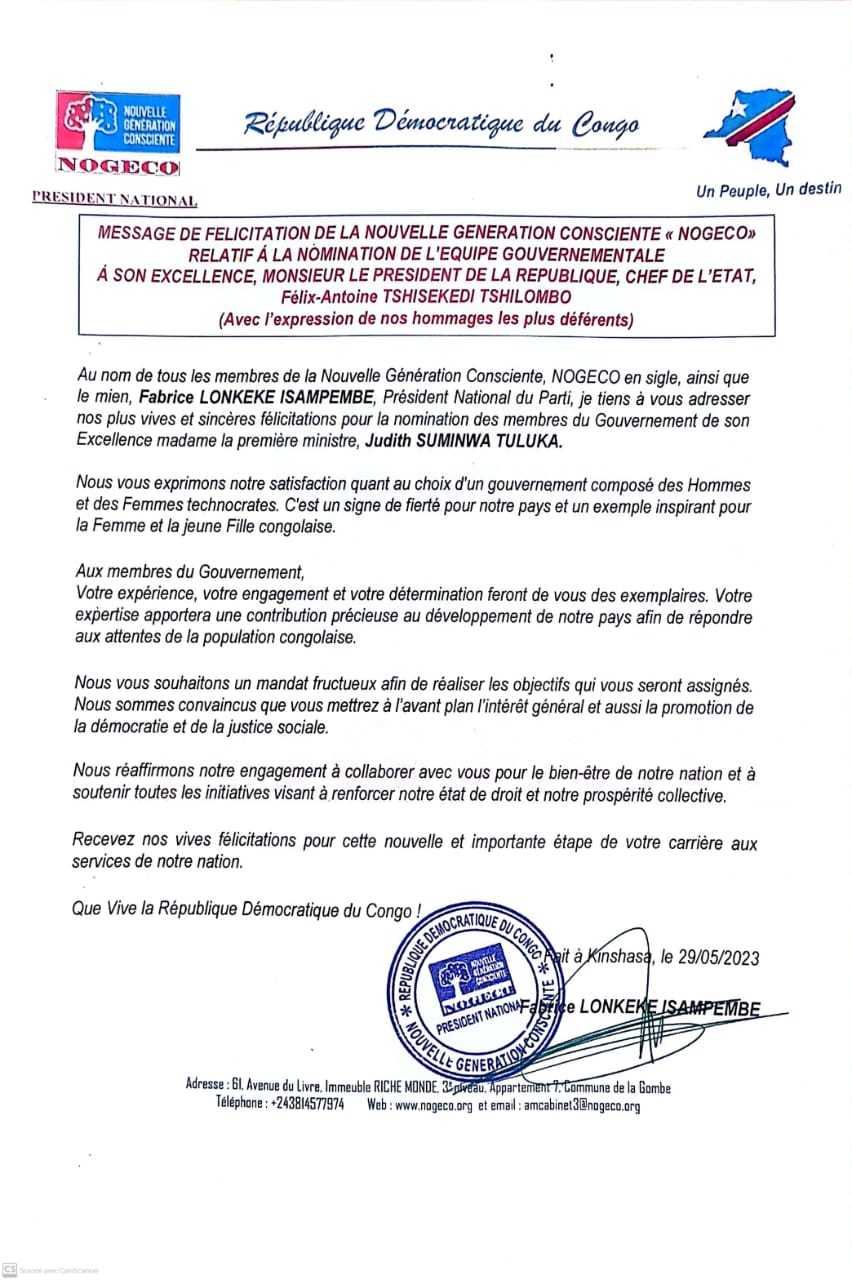 Communiqué NOGECO 