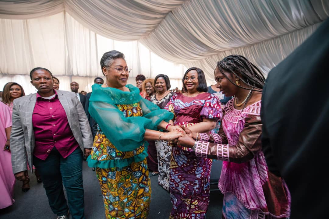 La Première ministre Judith Suminwa Tuluka lors de sa prise de parole à la première édition d'AGORA à Kinshasa