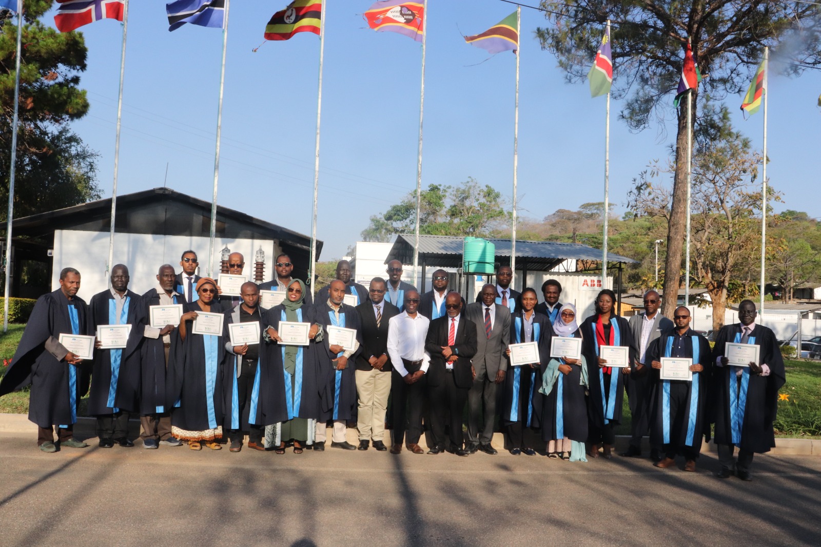 Les experts de l'ARE au terme de la formation à Lusaka, en Zambie