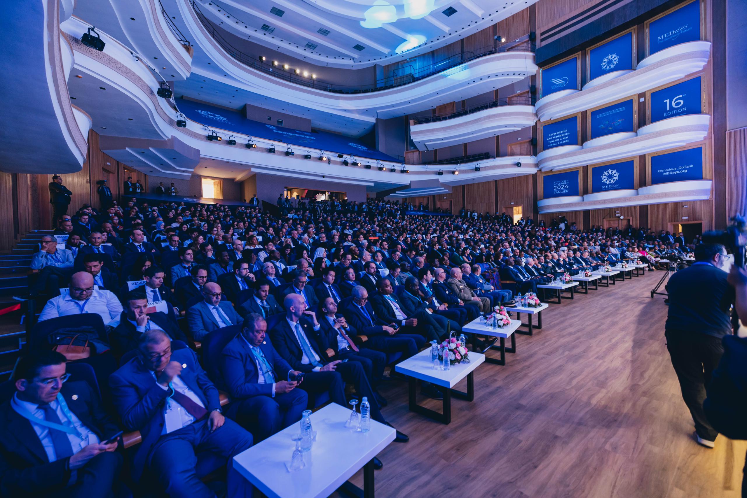 La Première Ministre de la RDC, Judith Suminwa Tuluka, prononce son discours lors l'ouverture de la 16 ème édition du Forum International MEDays ouverte à Tanger au Maroc
