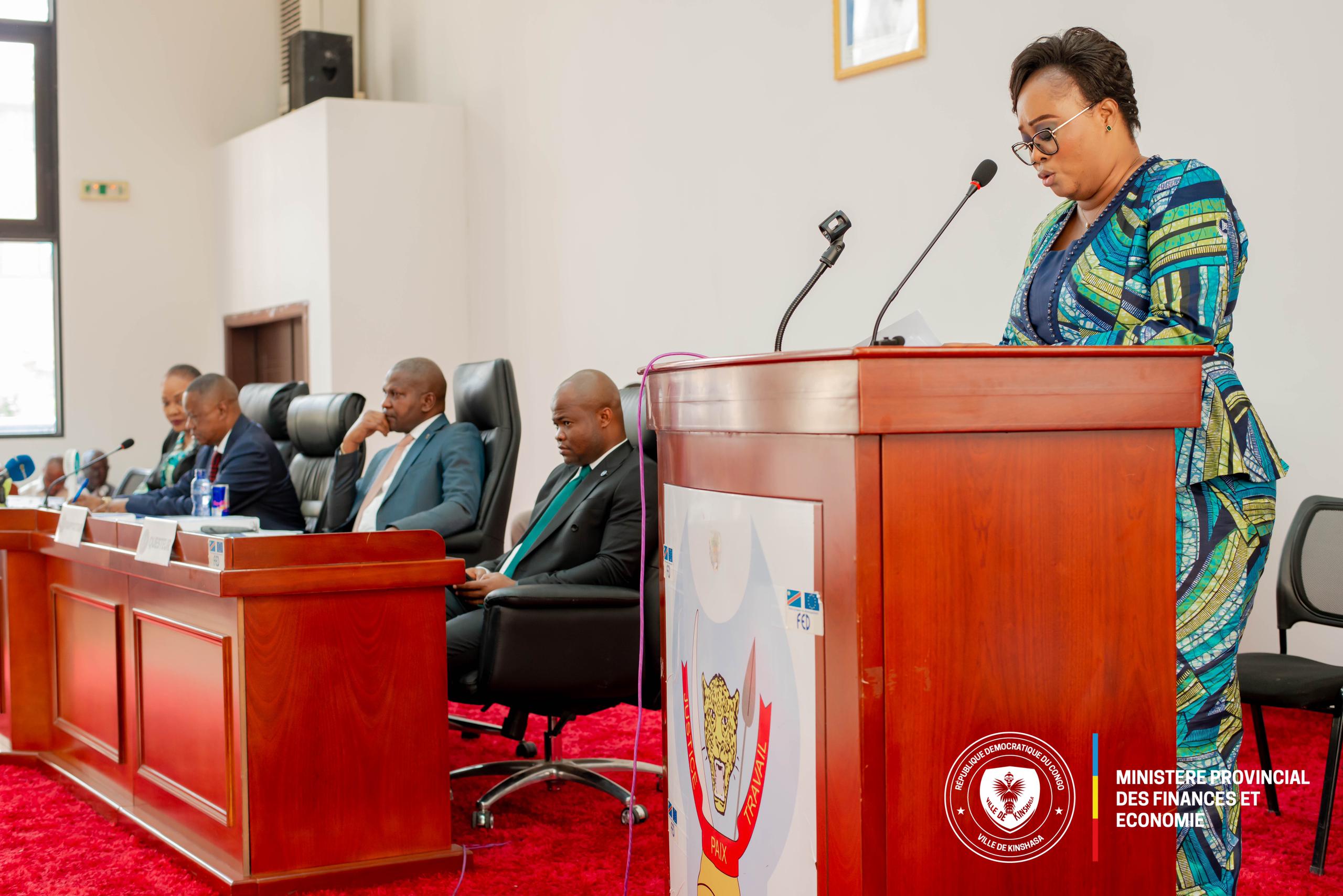 La ministre provinciale des Finances et Economie de Kinshasa, Yvette Tembo Kulemfuka
