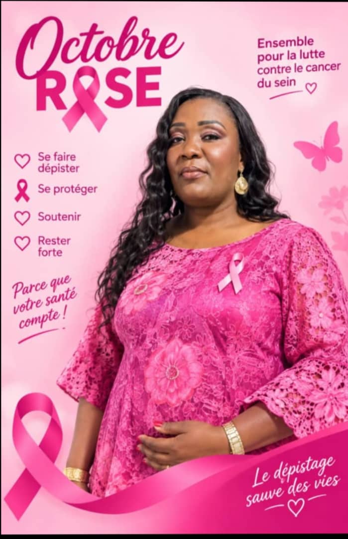 Campagne Octobre Rose : un mois consacré à la sensibilisation et à la lutte contre le cancer du sein à Kinshasa.