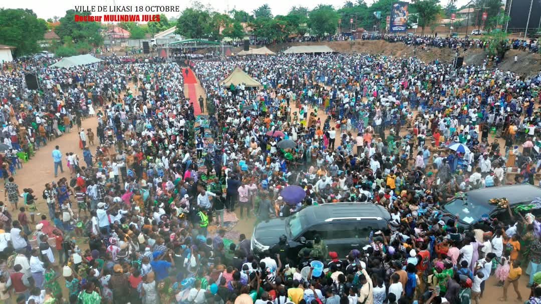 Des milliers de fidèles réunis au stade Mapinduzi de Likasi pour suivre la prédication du docteur Mulindwa Jules