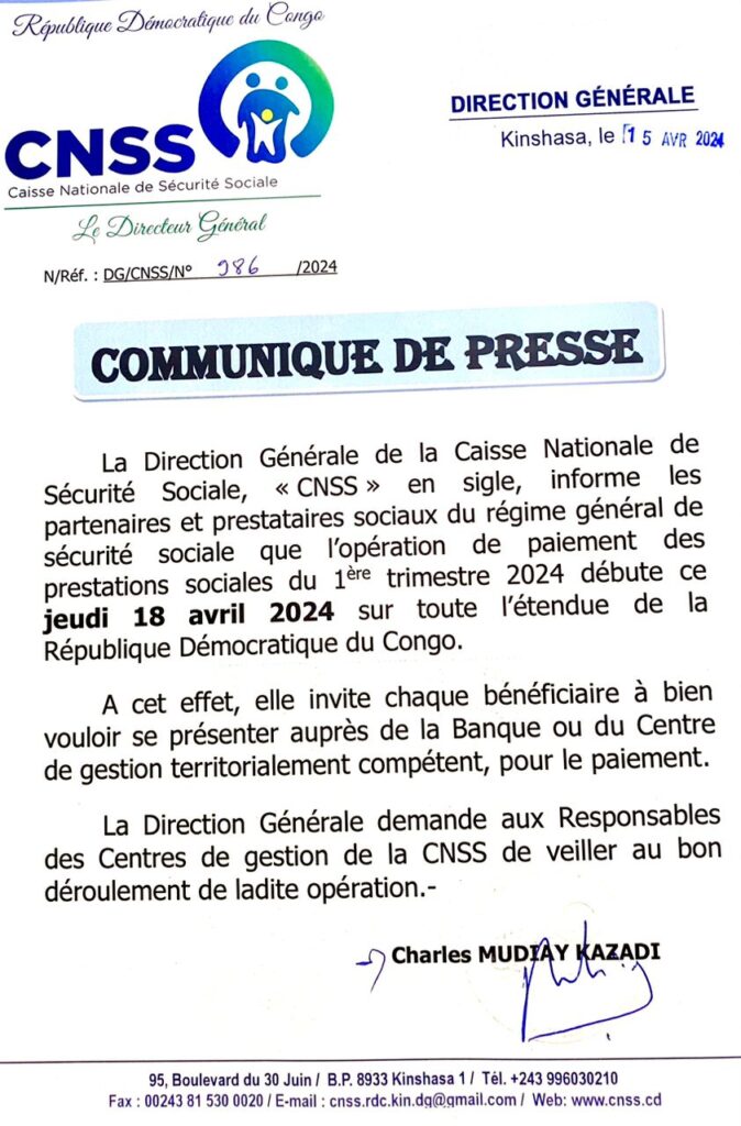 communiqué