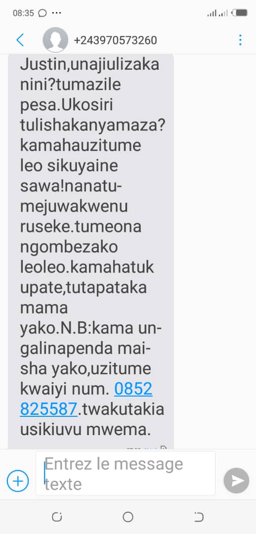 message
