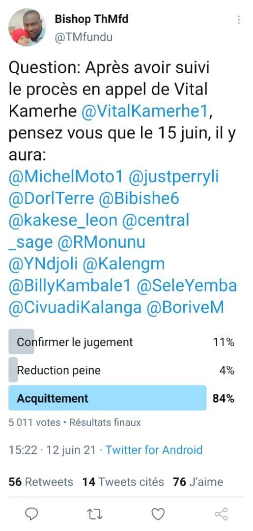 Sondage Vital Kamerhe