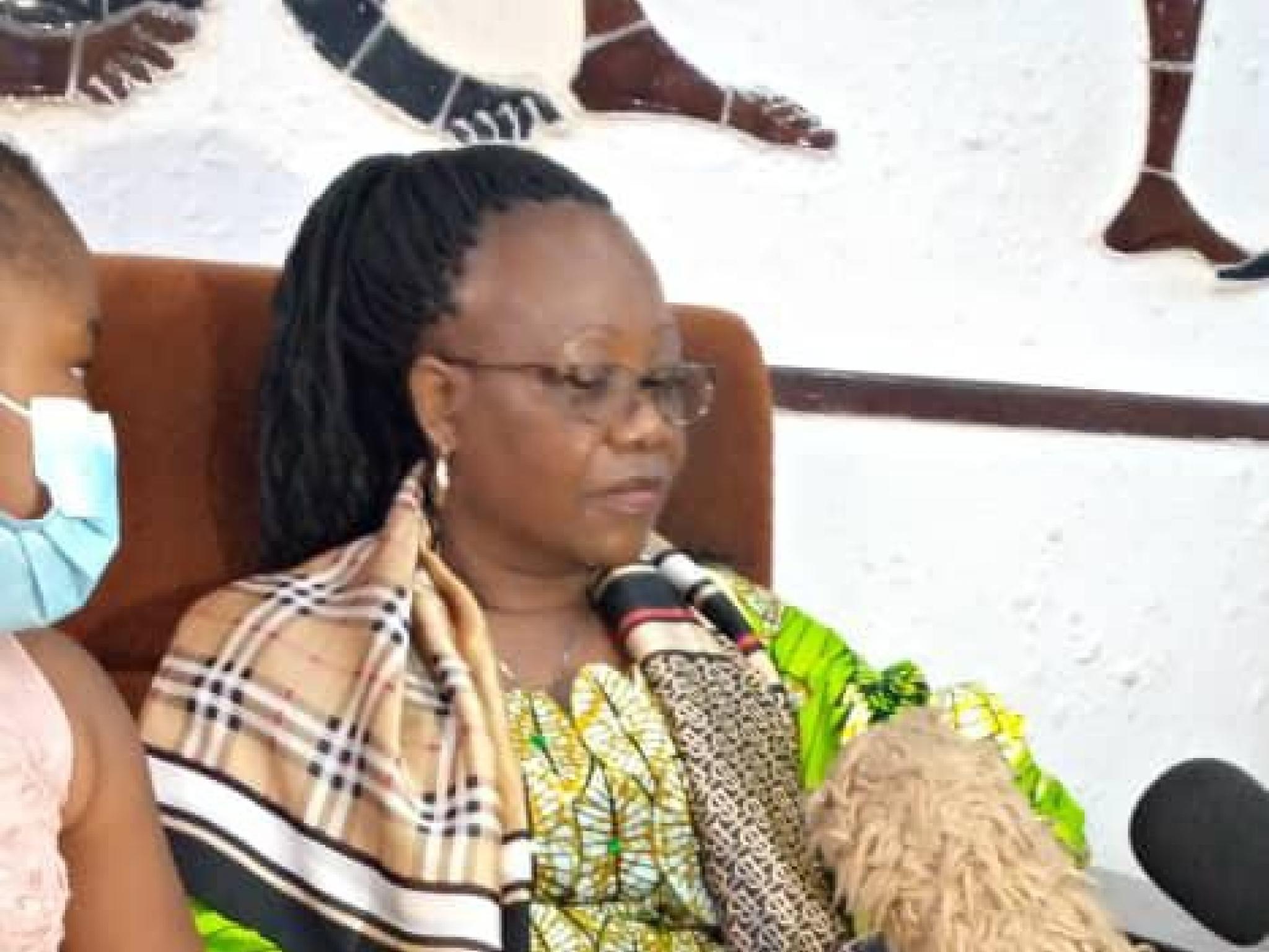 L'épouse de feu Floribert Chebeya, activiste des droits de l'homme assassiné par les forces de sécurité à Kinshasa