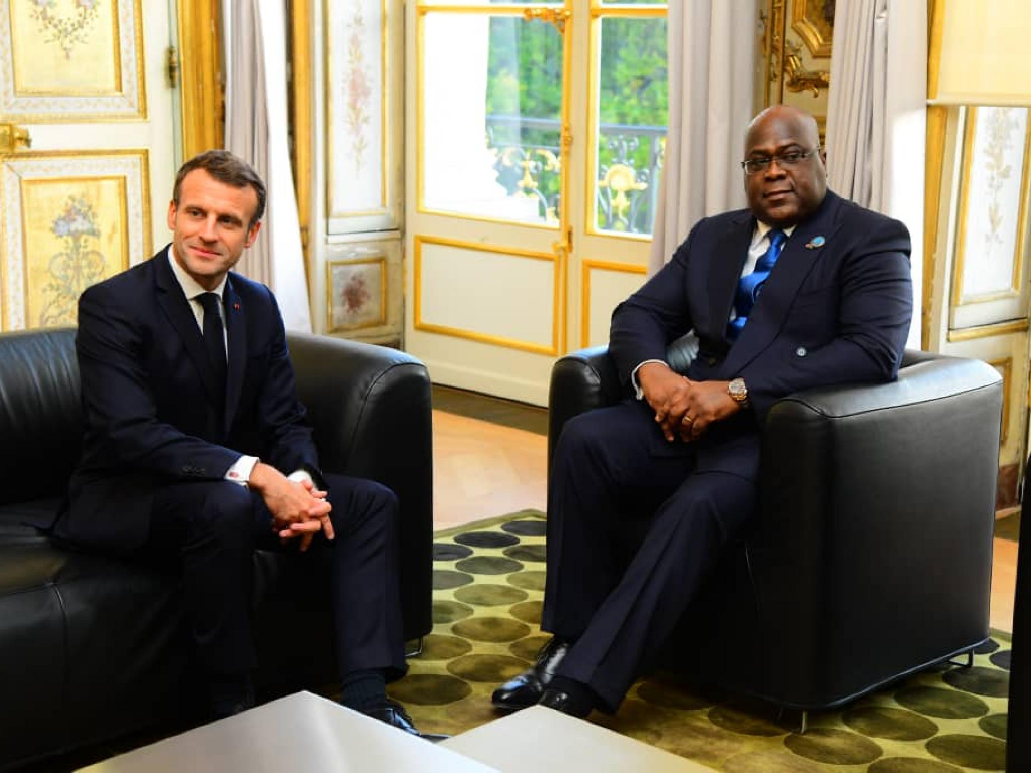 Félix Tshisekedi et Emmanuel Macron rencontre à l'Elysée