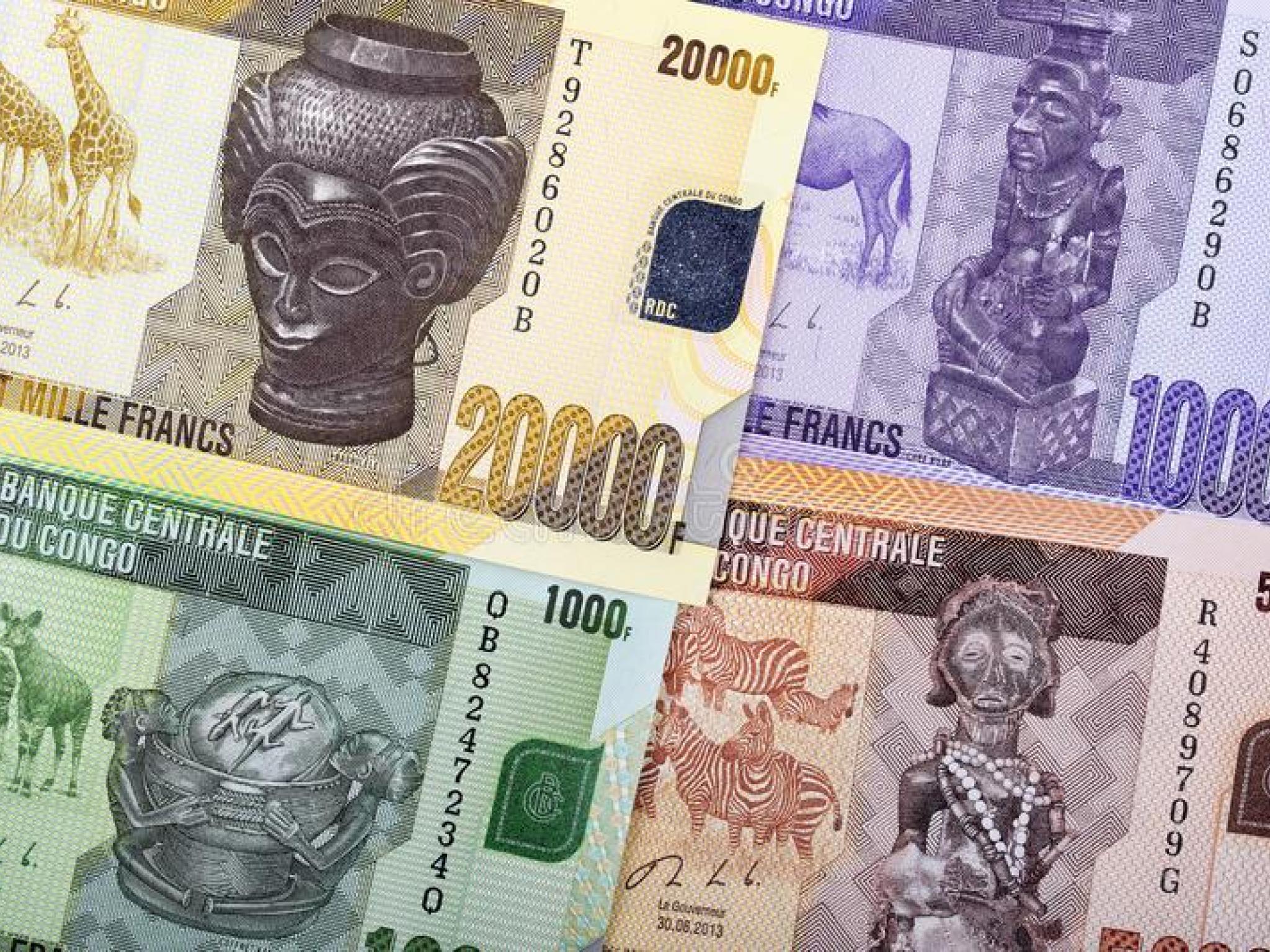 Collection des billets (Franc congolais) à valeur faciale élevée