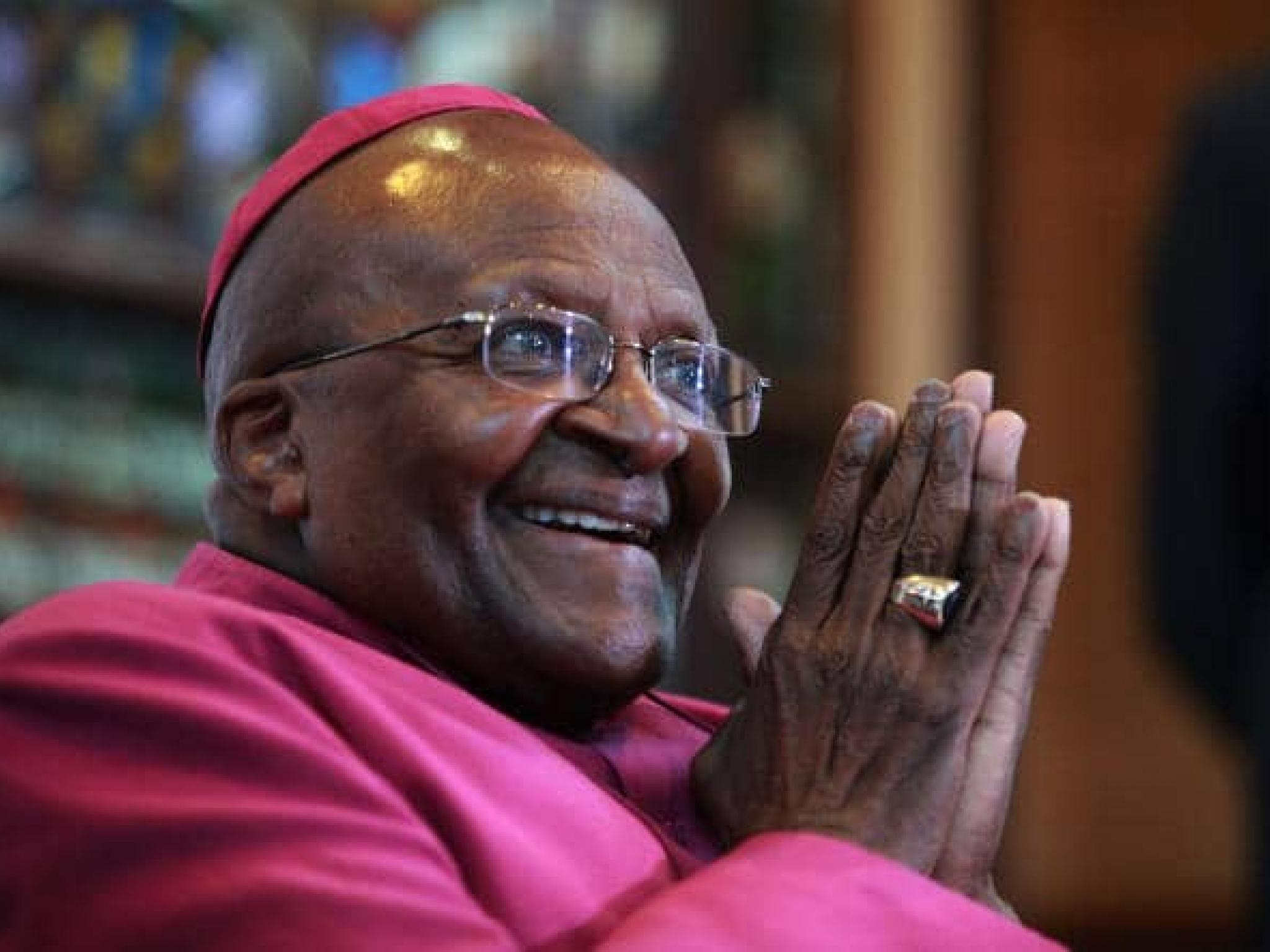 Desmond Tutu, archevêque sud-africain et prix Nobel de la paix 1984