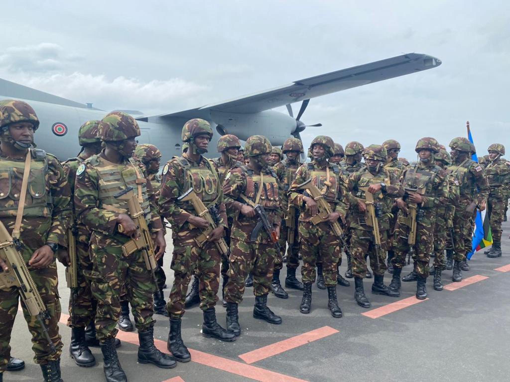 Arrivée des soldats kényans a