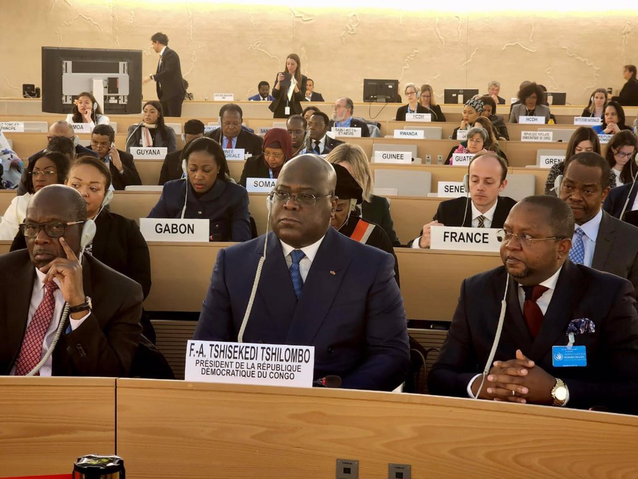 Le Président Félix Tshisekedi à la 52e session du Conseil des droits de l'homme de l'ONU