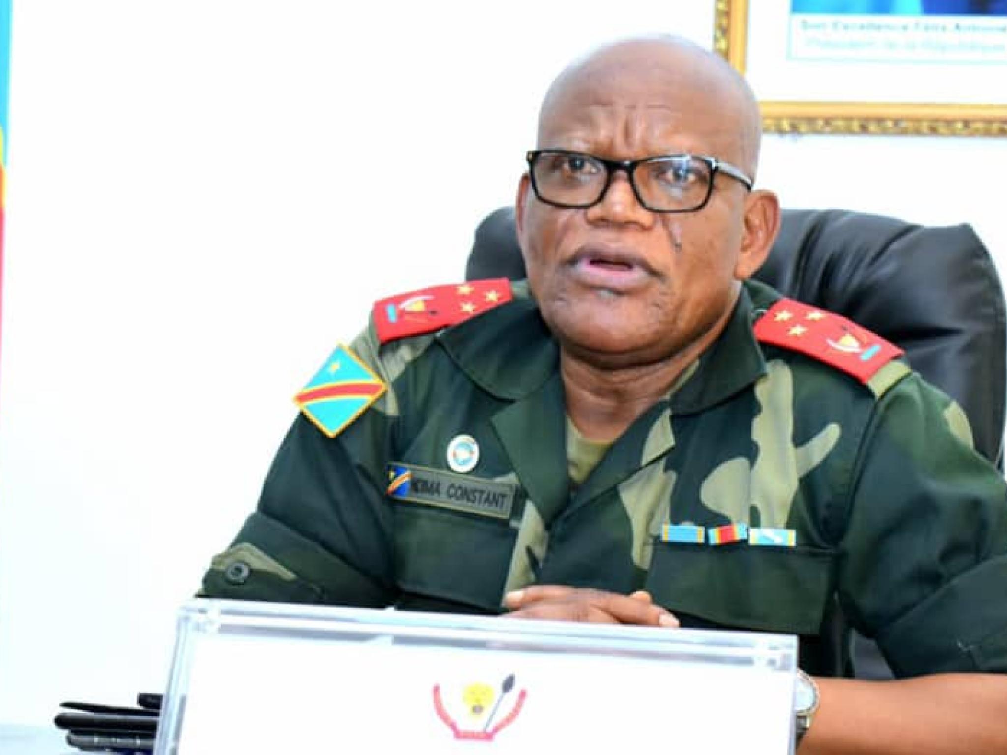Le gouverneur militaire du Nord-Kivu le Lieutenant-Général Constant Ndima