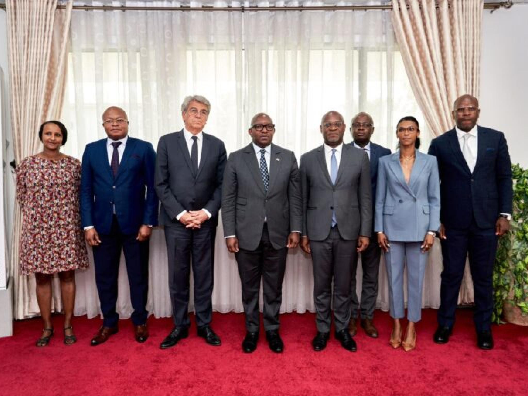 Une délégation de l'agence française de Développement reçue par le Premier Ministre, Sama Lukonde, à la Primature, mardi 28 mars