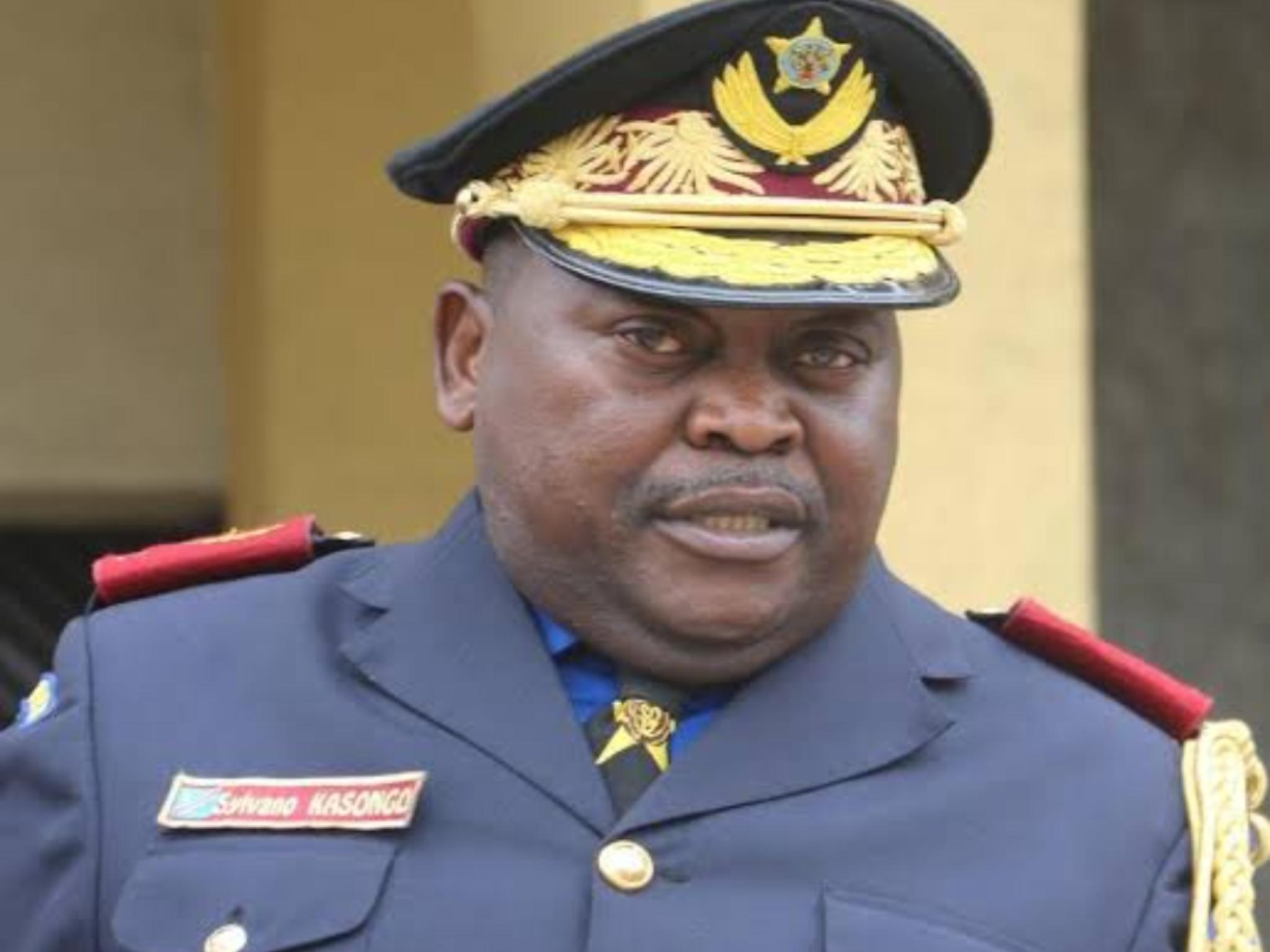Le Général Sylvano Kasongo, Commissaire général adjoint chargé de la Police administrative