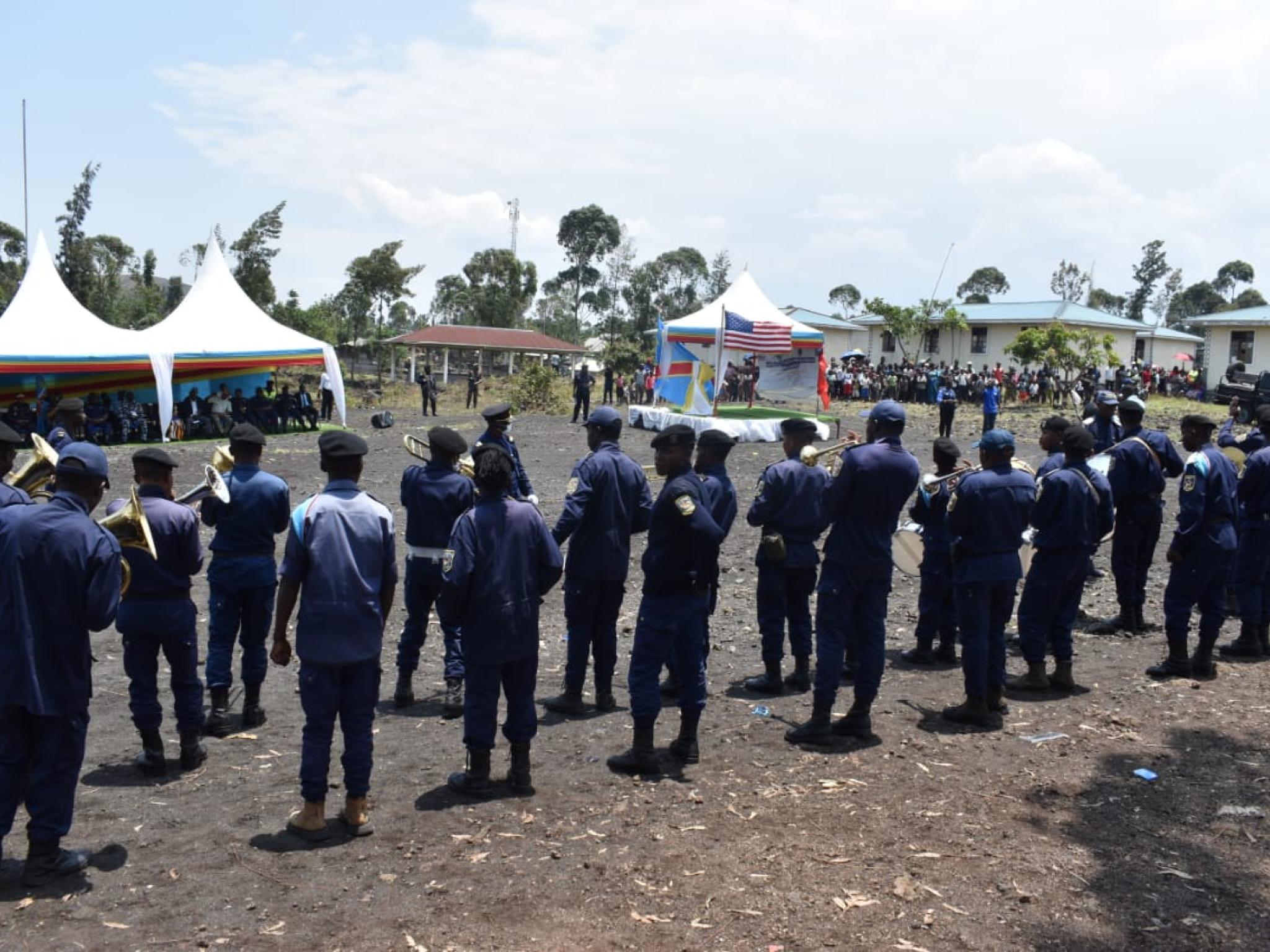 Les policiers formés par l'Organisation Internationale pour les Migrations à Goma