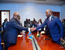 Séance de travail entre lee Président Tshisekedi et son homologue Mozambicain, Daniel Francisco Chapo