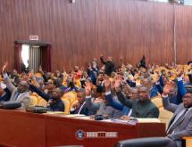 Les députés nationaux au cours d'une séance plénière