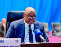 Aimé Boji Sangara,  président de l’Assemblée nationale, en RDC