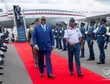 Le président Félix Tshisekedi lors de son arrivée à Nairobi en marge du sommet Africa Forward 2026