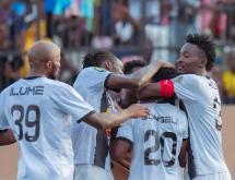 Les joueurs du TP Mazembe en pleine célébration d'un but au Stade Tata Raphaël. [Photo d'illustration]