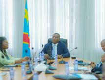 Le ministre du Plan Guylain Nyembo lors d'une séance de travail [photo d'illustration]