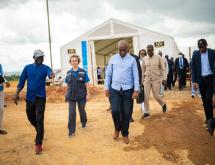 Le ministre de la Santé Roger Kamba lors de son arrivée à Bunia [photo d'illustration]