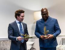 Le Président Félix Tshisekedi, avec le pasteur américain Joel Osteen [photo d'illustration]