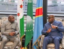 Le Président Félix Tshisekedi et son homologue burundais Évariste Ndayishimiye [photo d'illustration]