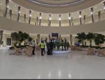 Vue intérieure de la rotonde réhabilitée de l'aéroport international de Ndjili à Kinshasa