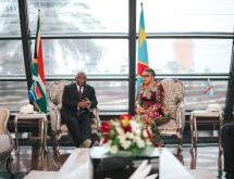Échange entre la Première Ministre de la RDC, Judith Suminwa, et le Président Sud-africain Cyril Ramaphosa