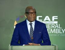 L'ancien président de la FECOFA, Constant OMARI SELEMANI lors d'une assemblée générale ordinaire de la CAF [photo d'illustration]