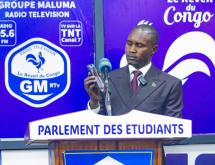 Le député national Samy AdubangoAwotho lors de son passage dans l'émission Parlement des étudiants.