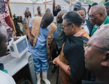 La Première Ministre Judith Suminwa Tuluka visite le Centre de traitement d'Ebola (CTE)