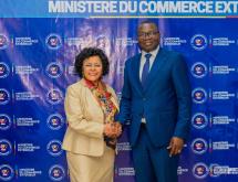 La secrétaire exécutive de l'AUDA-NEPAD, Nardos Bekele-Thomas, reçue à Kinshasa par le ministre congolais du Commerce extérieur,  Julien Paluku Kahongya [photo d'illustration]