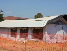 L'un des sites du Centre de Traitement d'Ebola à Bunia.