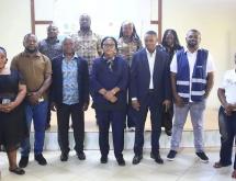 Les journalistes de Beni aux côtés de la responsable de la communication du gouvernorat à Beni [photo d’illustration]
