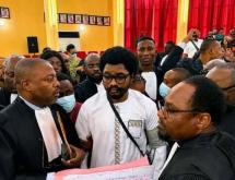 Constant Mutamba et ses avocats lors de son procès à la Cour de Cassation. [Photo d'illustration]