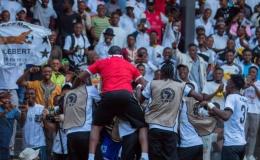 Les joueurs du TP Mazembe en pleine célébration d'un but à Kamalondo. [Photo d'illustration]