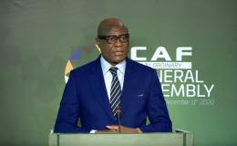 L'ancien président de la FECOFA, Constant OMARI SELEMANI lors d'une assemblée générale ordinaire de la CAF [photo d'illustration]