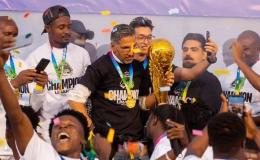 Les sociétaires du TP Mazembe en pleine célébration de la 31è édition.