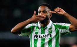 L'international congolais Cédric Bakambu sous les couleurs du Betis Séville [photo d'illustration]
