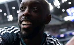 Yoane Wissa lors de l'affiche Newcastle-Tottenham à Londres.