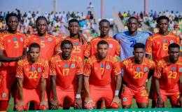 Les Léopards U23 lors du match face à la Mauritanie a Nouakchott.