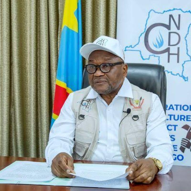 Paul Nsapu, président national de la CNDH [photo d'illustration]