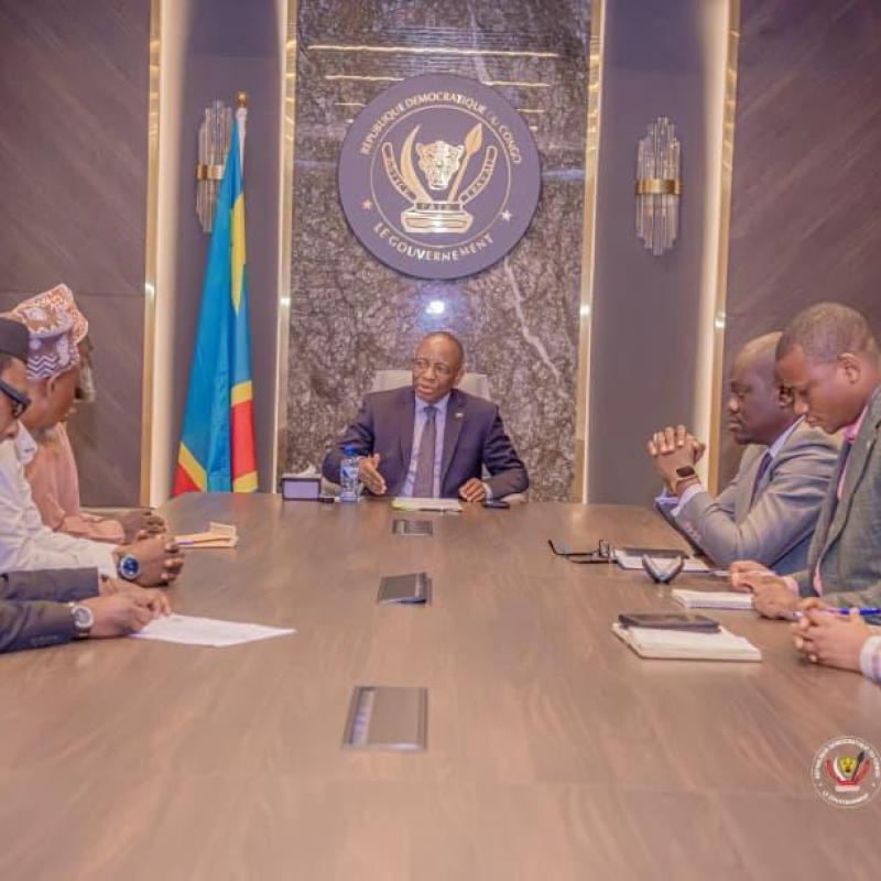 Le ministre de la justice Guillaume Ngefa et la délégation musulmane [photo d'illustration]