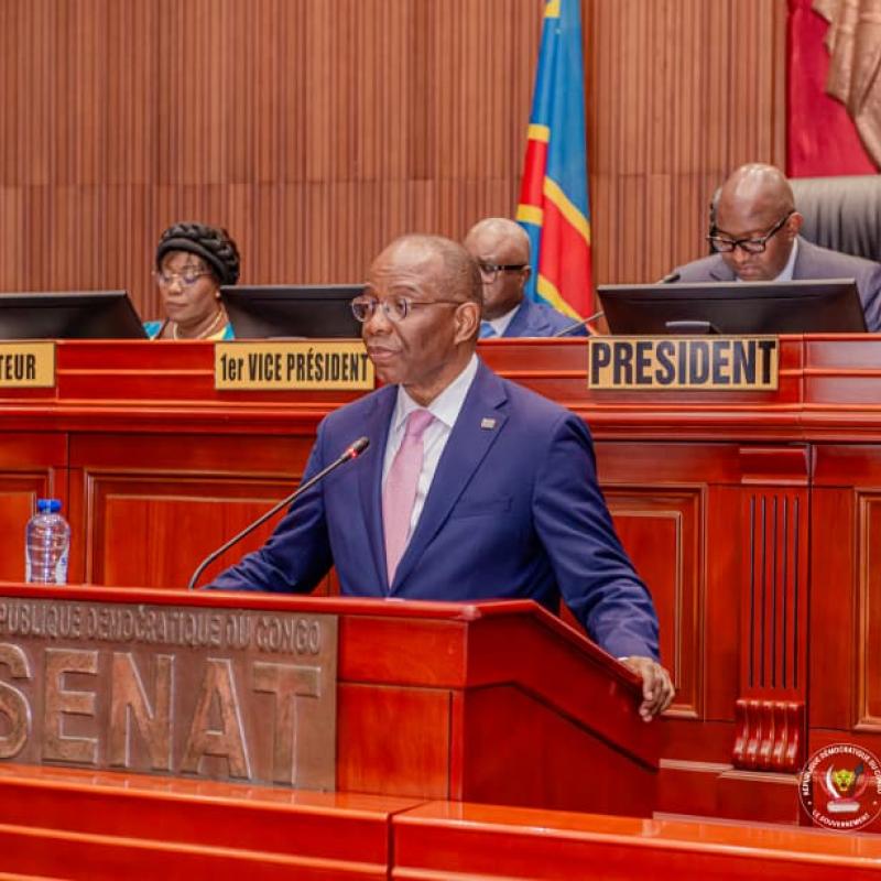 Le ministre de la Justice Guillaume Ngefa au Sénat de la RDC [photo d'illustration]