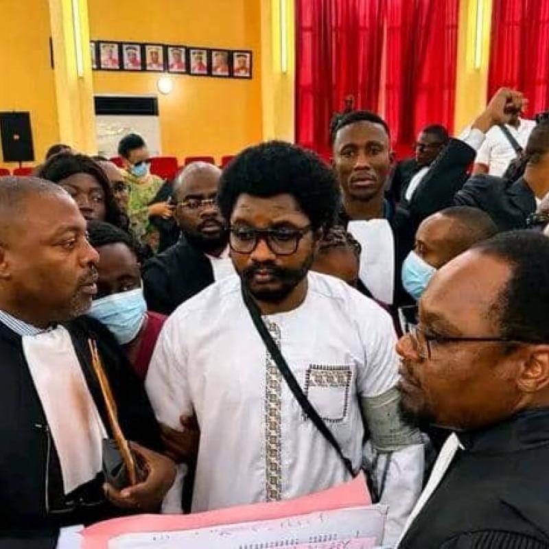 Constant Mutamba et ses avocats lors de son procès à la Cour de Cassation. [Photo d'illustration]