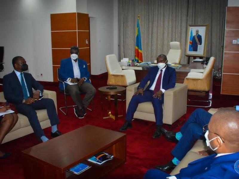 Chérubin Okende Senga et Wamkele Mène  ZLECAF