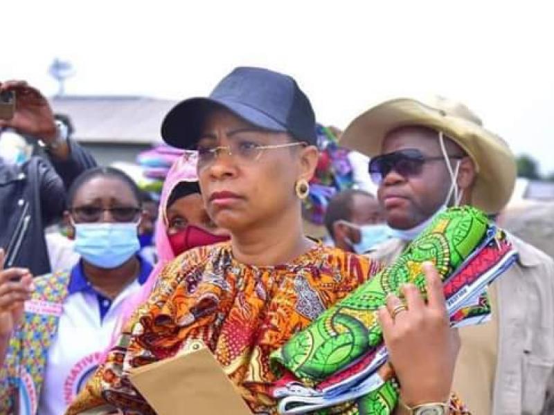 Marie-Olive Lembe apporte assistance aux sinistrés du volcan de Nyiragongo